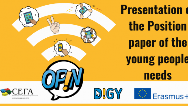 Presentation of the Position Paper of the Young People Needs